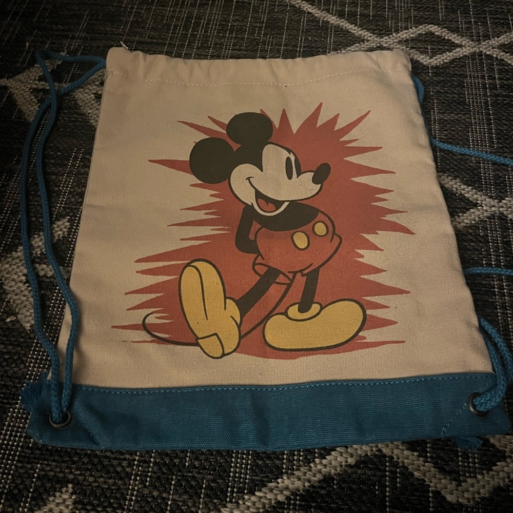 Disney Mickey Drawstring Back Backpack Junk Food